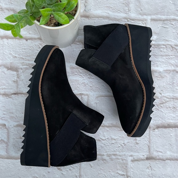 Eileen Fisher Lark wedge heel booties women’s size 5.5 - Picture 11 of 11
